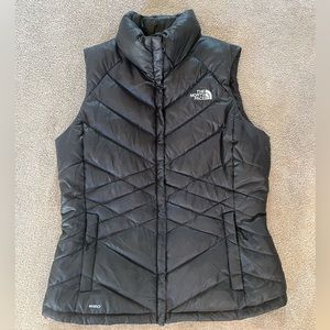 The North Face 550 Down Fill Puffer Vest Black Size Medium